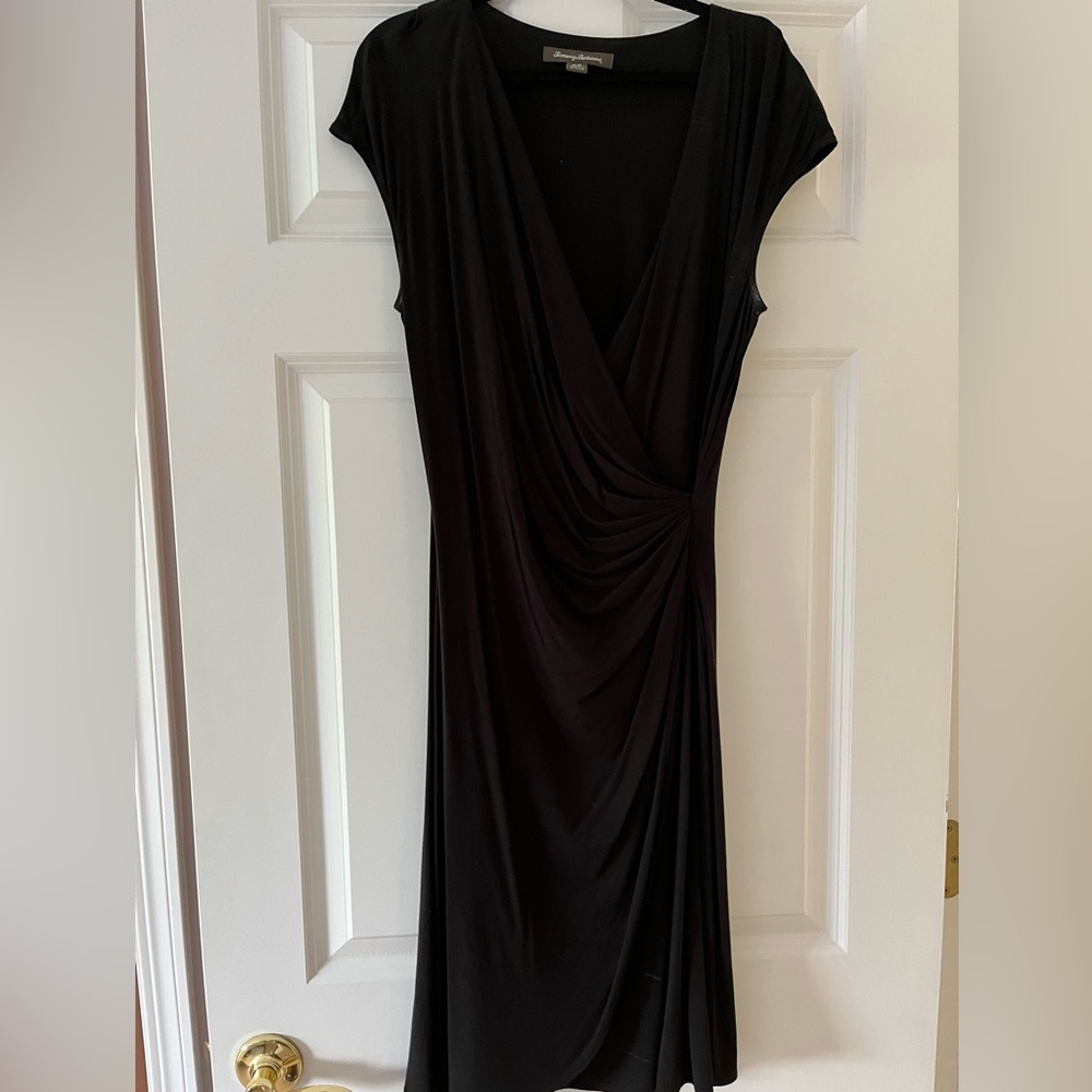Black Tommy Bahama Wrap Dress